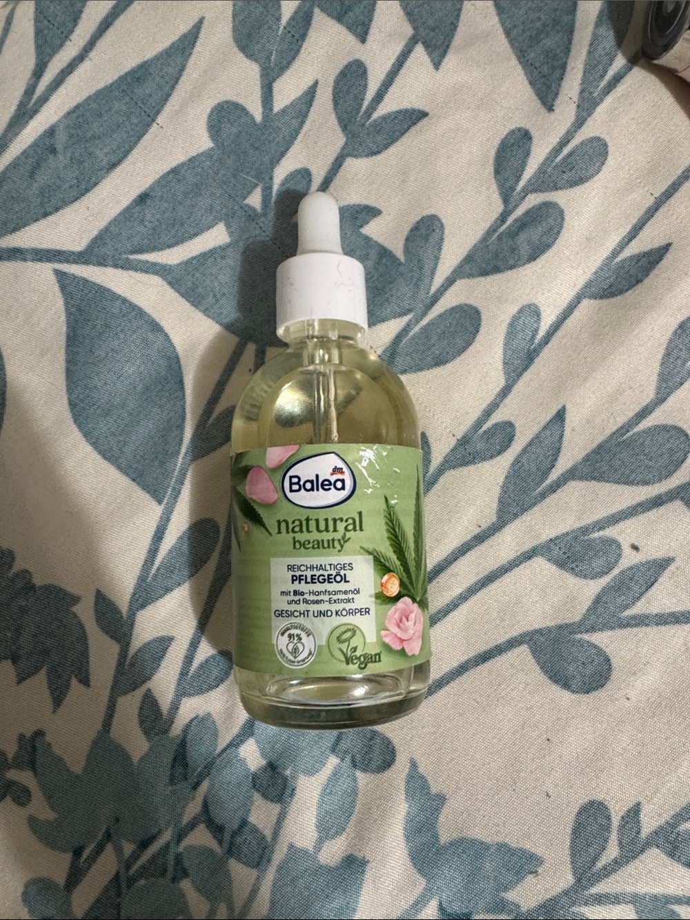 balera Natural Beauty Rose & Hemp Face & Body Oil - Light Green Bottle